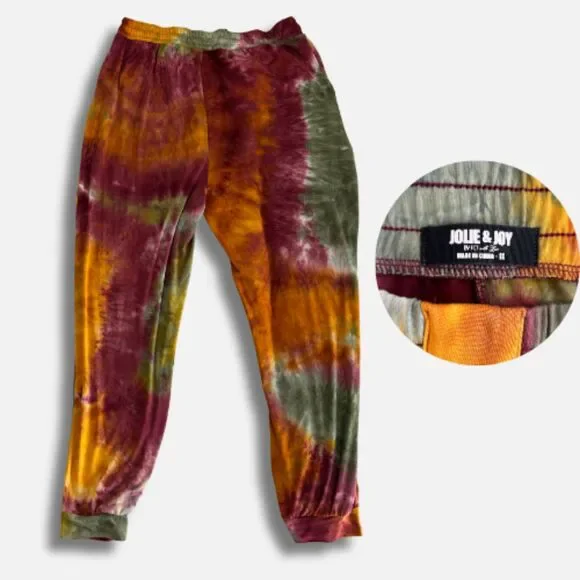 Ultra Soft Jolie & Joy Tie-Dye Jogger Sweatpants – Size 1X - Picture 2 of 2